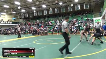 106 lbs 5th Place Match - Joshua Medina, CLAY vs Owen Patchen, MONROEVILLE