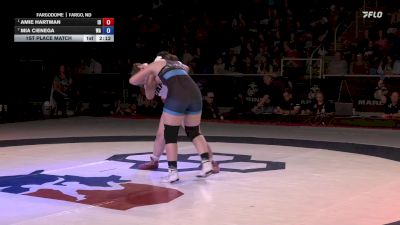 207 lbs 1st Place Match - Amie Hartman, ID vs Mia Cienega, WA