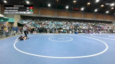 100 lbs Champ. Round 1 - Aaliyah Jurado, Live Oak vs Nola McNamara, Grants Pass