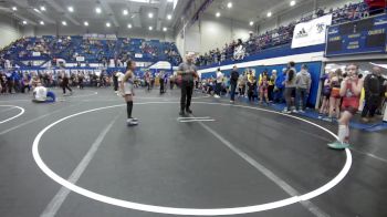 62 lbs Rr Rnd 2 - Kapri Bruens, Carl Albert vs Adalena Chay, Harrah Little League Wrestling