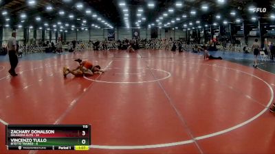 115 lbs Rd# 5- 3:45pm Friday Final Pool - Vincenzo Tullo, Bitetto Trained vs Zachary Donalson, Oklahoma Elite