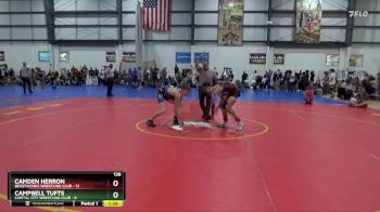 126 lbs Quarterfinals (8 Team) - Campbell Tufts, CAPITAL CITY WRESTLING CLUB vs Camden Herron, BEASTWORKS WRESTLING CLUB