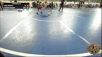 52 lbs Consi Of 8 #1 - Jace Wright, Tuttle Wrestling vs Foster Barnes, Newcastle Youth Wrestling