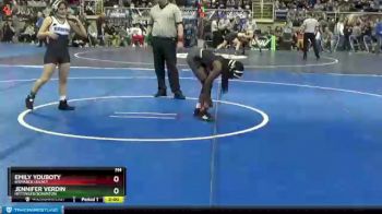 100 lbs Quarterfinal - Emily Youboty, Bismarck Legacy vs Jennifer Verdin, Hettinger/Scranton