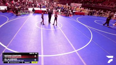 98 lbs Semifinal - Nathan Stafford, Team Selma Wrestling Club vs Eli Alvarado, Daniel Cormier Wrestling Club