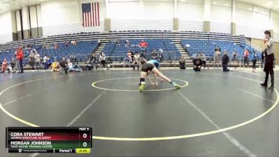 102 lbs Cons. Semi - Cora Stewart, Askren Wrestling Academy vs Morgan Johnson, Team Nazar Training Center