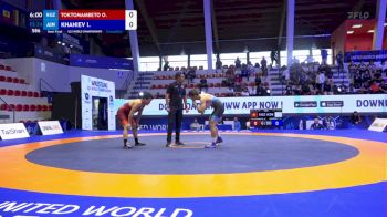 74 kg 1/2 Final - Orozobek Toktomambetov, Kyrgyzstan vs Ismail Khaniev, Individual Neutral Athletes