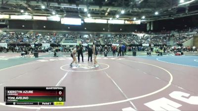 107 lbs Quarterfinal - Kierstyn Azure, LaGrande vs Toni Avelino, Caldwell