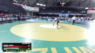 1B/2B 165 Quarterfinal - Simon Jones, Kittitas vs Nathan Rasmussen, Selkirk