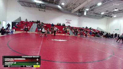 170 lbs Semifinal - Madison Le, Central-GJ vs Catalina DeHerrera, Denver North