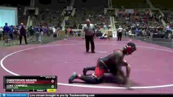 195 lbs Quarterfinal - Christopher Weaver, Alabama School For The Blind vs Luke Campbell, White Plains