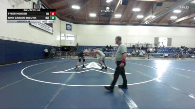 197 lbs Semifinal - Tyler Hodges, Cal Poly San Luis Obispo vs Juan Carlos Escutia, Menlo NCAA