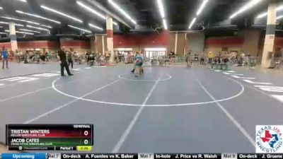 285 lbs Semifinal - Tristan Winters, Keller Wrestling Club vs Jacob Cates, Texas Style Wrestling Club