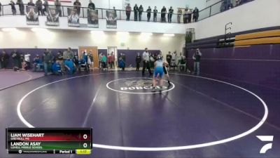 98 lbs Champ. Round 1 - Landon Asay, Lovell Middle School vs Liam Wisehart, Greybull MS