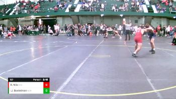 157 lbs Semifinal - Jacob Bostelman, Northwestern vs Royce Nilo, Wisconsin