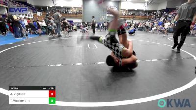 90 lbs Rr Rnd 4 - Abel Vigil, Team Nomad vs Tanner Woolery, Standfast