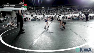 60 lbs Consi Of 8 #2 - Caulder Schultz, Team Tulsa Wrestling Club vs Thomas Garcia, Owasso Takedown Club