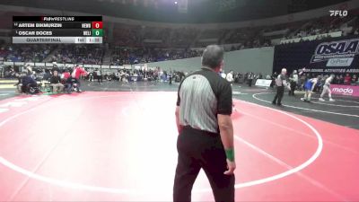 6A Boys 144 lbs Quarterfinal - Oscar Doces, West Linn Boys vs Artem Bikmurzin, Newberg Boys