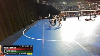 160 lbs Semifinal - Emmett Shedek, Iowa vs Aiden Northup, Iowa