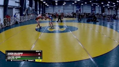 105 lbs Rd# 5- 3:45pm Friday Final Pool - Colter Lenze, Iowa Black vs Jaxon Gillespie, Backyard Brawlers