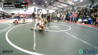 70-75 lbs Consi Of 4 - Creed Houston, Skiatook Youth Wrestling vs Hudson Burdick, Perry Wrestling Academy