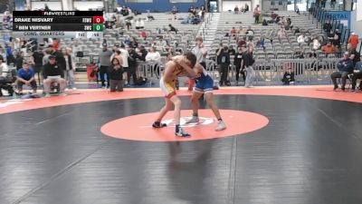 120 lbs Cons. Quarters - Drake Wisvary, Fighting Squirrels Wrestling Club vs Ben Vertner, Suples Wrestling Club