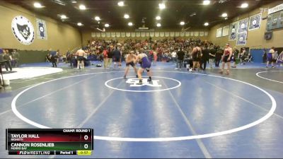 190 lbs Cons. Round 1 - Cannon Rosenlieb, Morro Bay vs Taylor Hall, Righetti