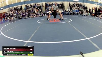 90 lbs Round 2 (10 Team) - Eli Arthur, Bloomington South Wrestling Club vs Kyran Jochim, Franklin Wrestling Club