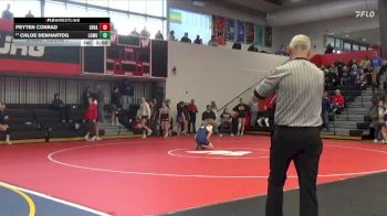 140 lbs Champ. Round 1 - Peyten Conrad, English Valleys vs Chloe Denhartog, Louisa-Muscatine