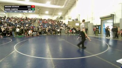 144B lbs Cons. Sub-semis - Braden Jackson, Maple Mountain vs Daniel Campos, Cedar Valley