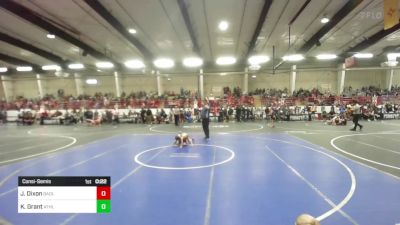 46 lbs Consolation - Jaxton Dixon, Badlands WC vs Korban Grant, Athlos Wrestling