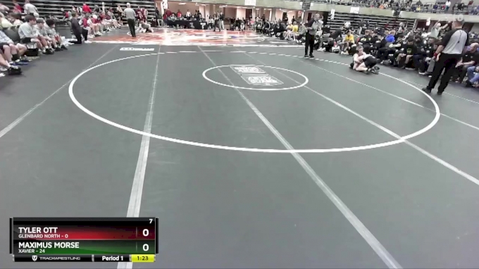 172 lbs Finals (8 Team) - Maximus Morse, Xavier vs Tyler Ott, Glenbard ...