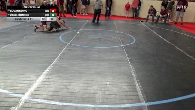 160_B lbs Consi Of 8 #1 - Logan Sopic, Clearfield vs Zane Johnson, Governor Mifflin