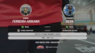 Leonardo Silva vs Kawai Ferreira Arikawa Litoral G 2026 ADCC Indaiatuba Open