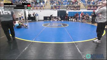 155 lbs Semifinal - Banks Brorsen, Cowboy Wrestling Club vs Braylon Hey, Standfast
