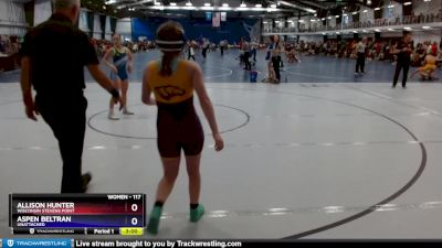 117 lbs Cons. Round 3 - Allison Hunter, Wisconsin Stevens Point vs Aspen Beltran, Unattached