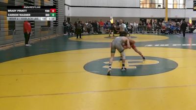125Black lbs Rr Rnd 1 - Brady Pruett, Penn vs Carson Wagner, Binghamton