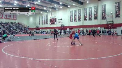157 lbs Champ. Round 1 - Karsten Jensen, Unattached vs Parker Fabrycki, Clackamas Community College