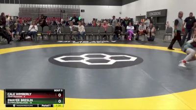 100 lbs Round 2 (8 Team) - Cale Wimberly, Team Missouri vs Swayer Breslin, Olympia/Demolition