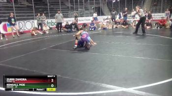 W 100 lbs Round 3 (4 Team) - Kendall Moe, Indiana vs Zurri Zamora, Texas