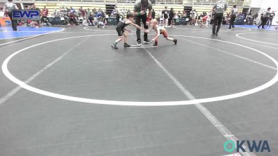 46 lbs Consi Of 8 #2 - Karter Cox, F-5 Grappling vs Cristian Chavez, Ponca City Wildcat Wrestling