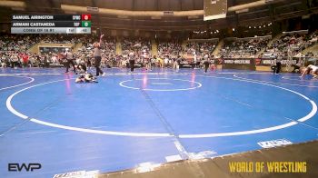 58 lbs Consi Of 16 #1 - Samuel Airington, Saints Youth Wrestling Club vs Armani Castaneda, Top Rank