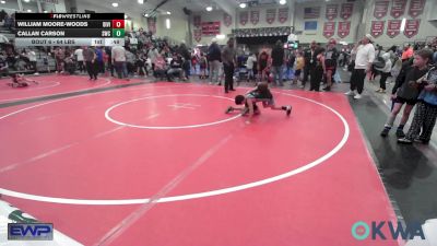 64 lbs Round Of 16 - William Moore-Woods, Division Bell vs Callan Carson, Salina Wrestling Club