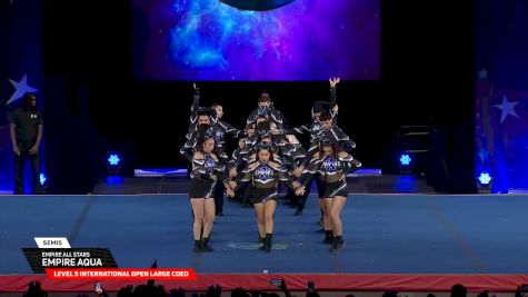 Empire All Stars - Empire Aqua [2026 L5 International Open Large Coed Semis] 2026 The Cheerleading Worlds