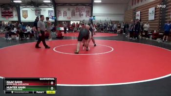 285 lbs Quarterfinal - Isaac Davis, Notre Dame, Burlington vs Hunter Hahn, Louisa-Muscatine