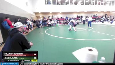 135 lbs Semifinal - Solomon Hendricks, Snoqualmie Valley Wrestling Club vs Jaxson Blair, Ferndale Force Wrestling Club