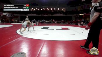 132 lbs Semifinals (8 Team) - Keller Roach, BIXBY vs Sawyer Hackbarth, EDMOND NORTH
