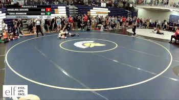 120 lbs. Semifinal - Angelina Gochis, Kaneland vs Taya Johnson, Menasha