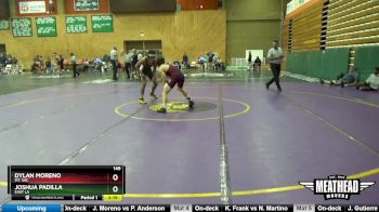 149 lbs 5th Place Match - Dylan Moreno, Mt. SAC vs Joshua Padilla, East LA