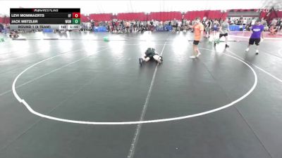 132 lbs Round 1 (8 Team) - Jack Metzler, Waunakee vs Levi Mommaerts, Oconto Falls